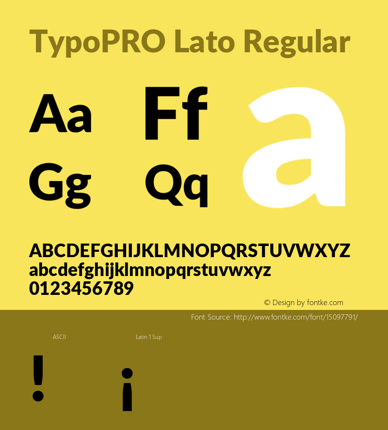 TypoPRO Lato Regular Version 2.010; 2014-09-01; http://www.latofonts.com/图片样张