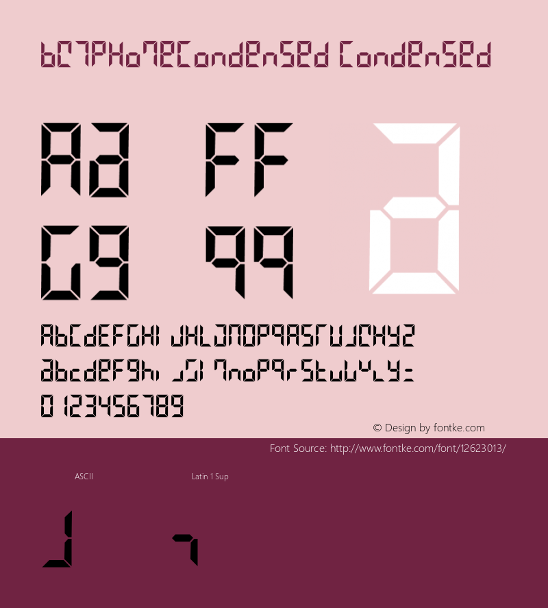 BW7pHomeCondensed Condensed Version 001.000图片样张