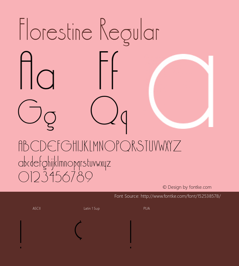 Florestine Version 1.00;February 23, 2021;FontCreator 13.0.0.2683 64-bit图片样张