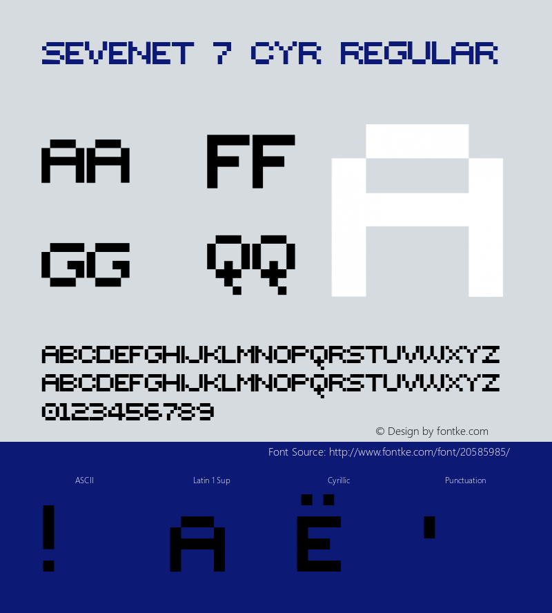 Sevenet 7 Cyr Version 1.1; 2000图片样张