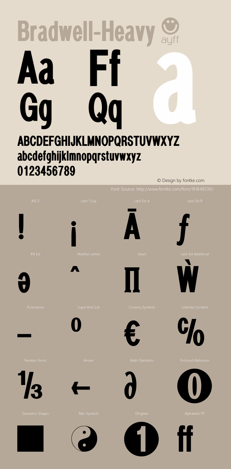 ☞Bradwell-Heavy Version 1.104 2012;com.myfonts.aah-yes.bradwell.heavy.wfkit2.3TrN图片样张