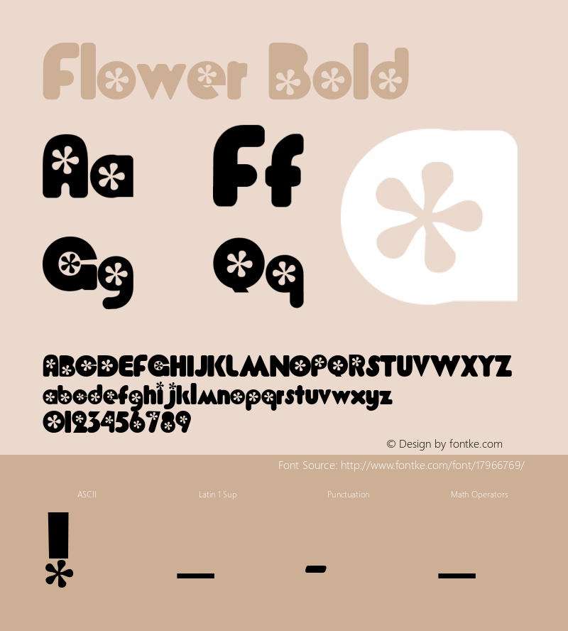 Flower Bold Altsys Fontographer 4.0.5J 99.5.25图片样张