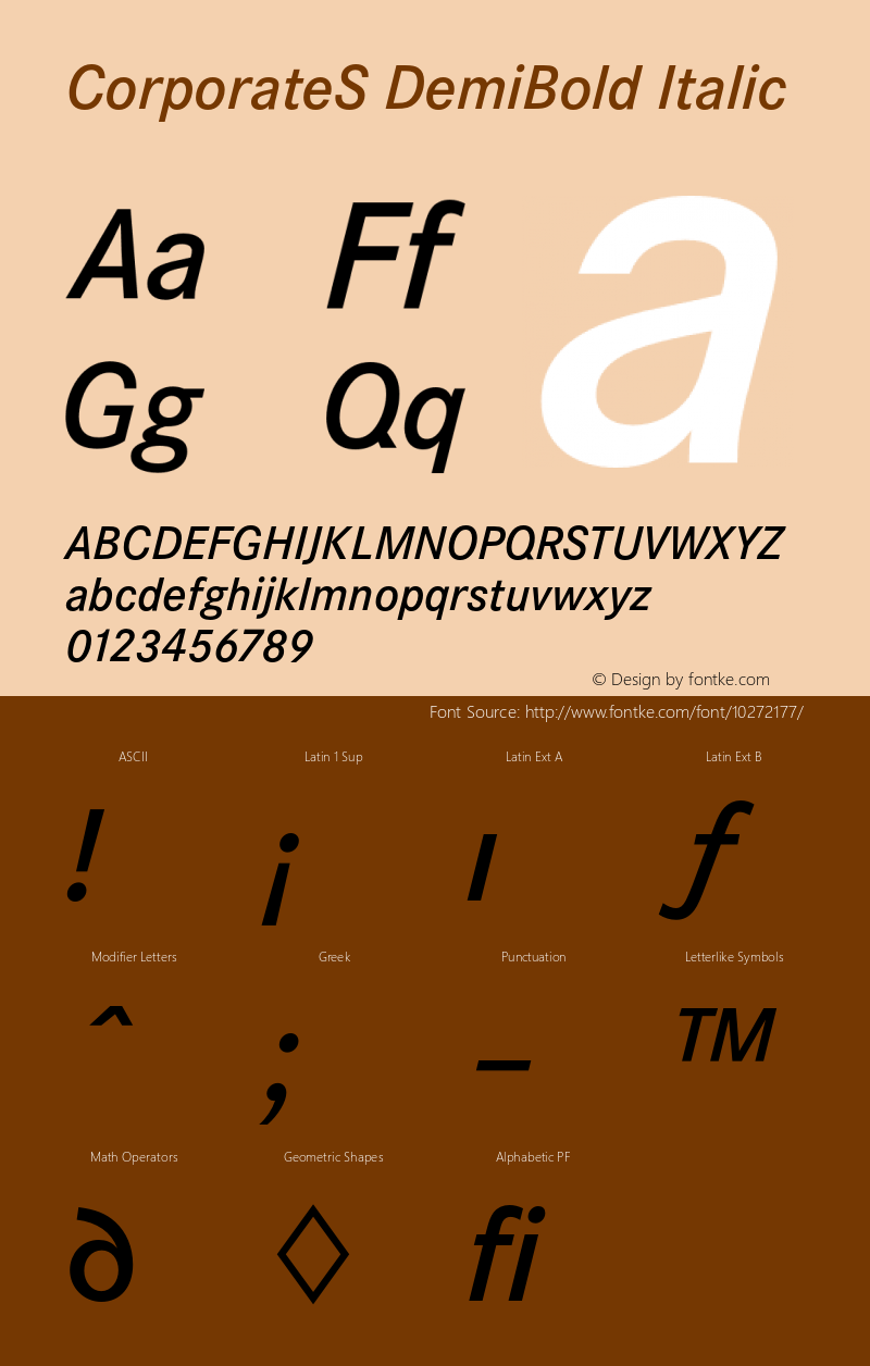 CorporateS DemiBold Italic 001.004图片样张