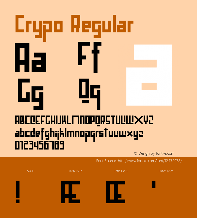 Crypo Regular Version 1.0图片样张