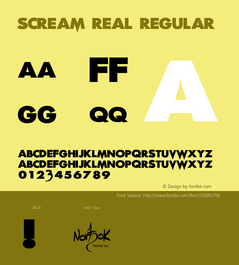 Scream Real Regular 1.1图片样张