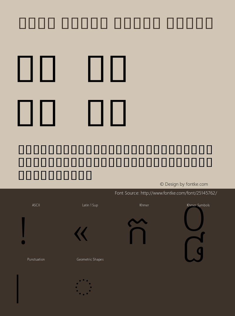 Noto Serif Khmer Light Version 2.000图片样张