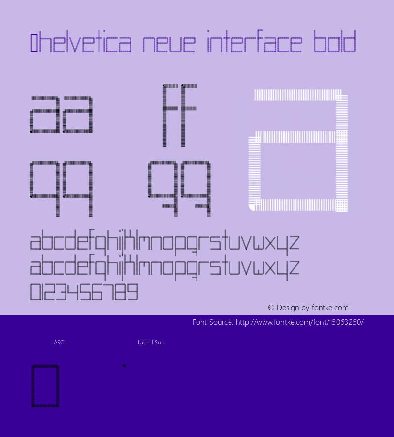 .Helvetica Neue Interface Bold 10.0d35e1图片样张