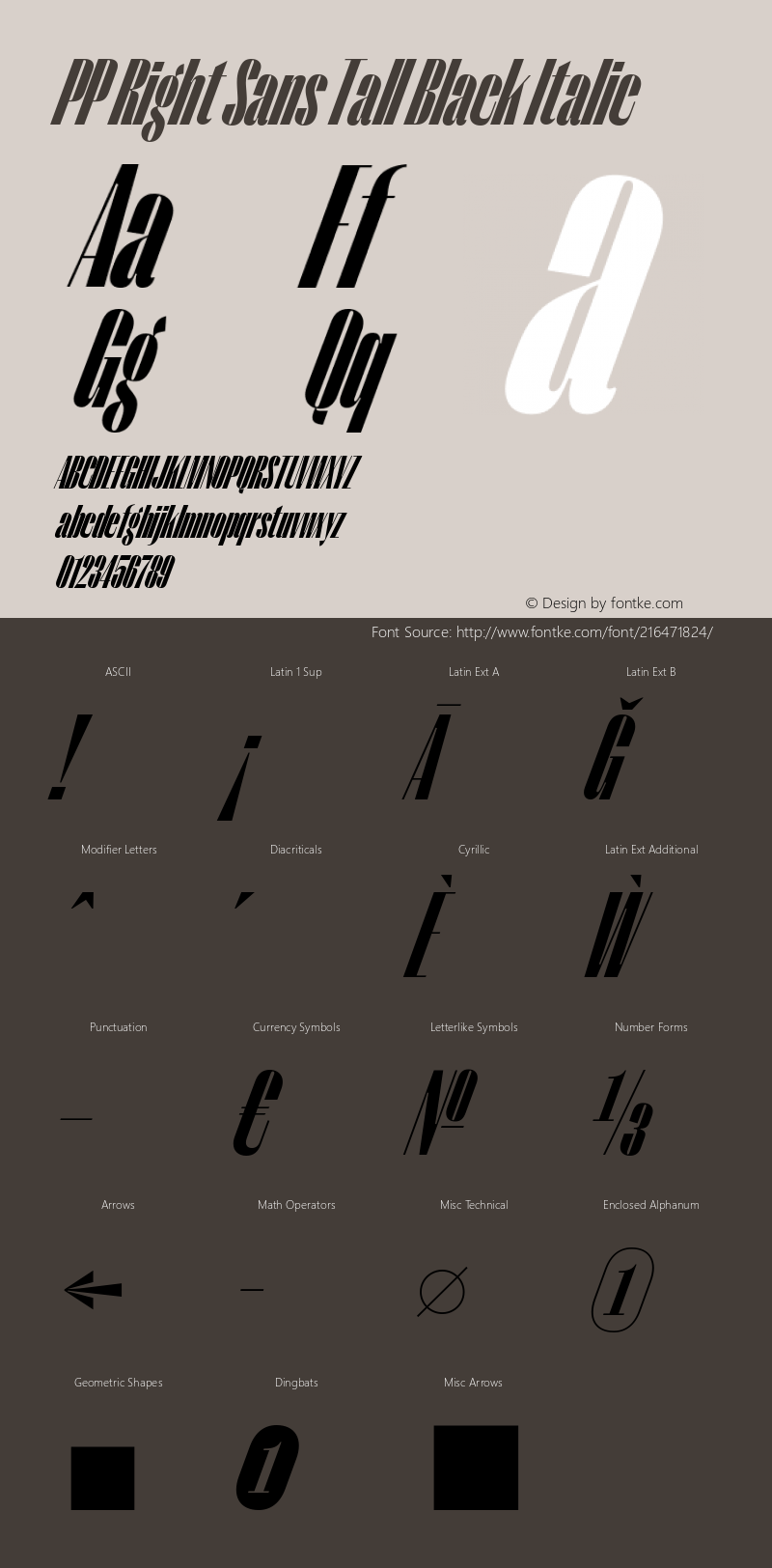 PP Right Sans Tall Black Italic Version 1.000 | web-ttf图片样张