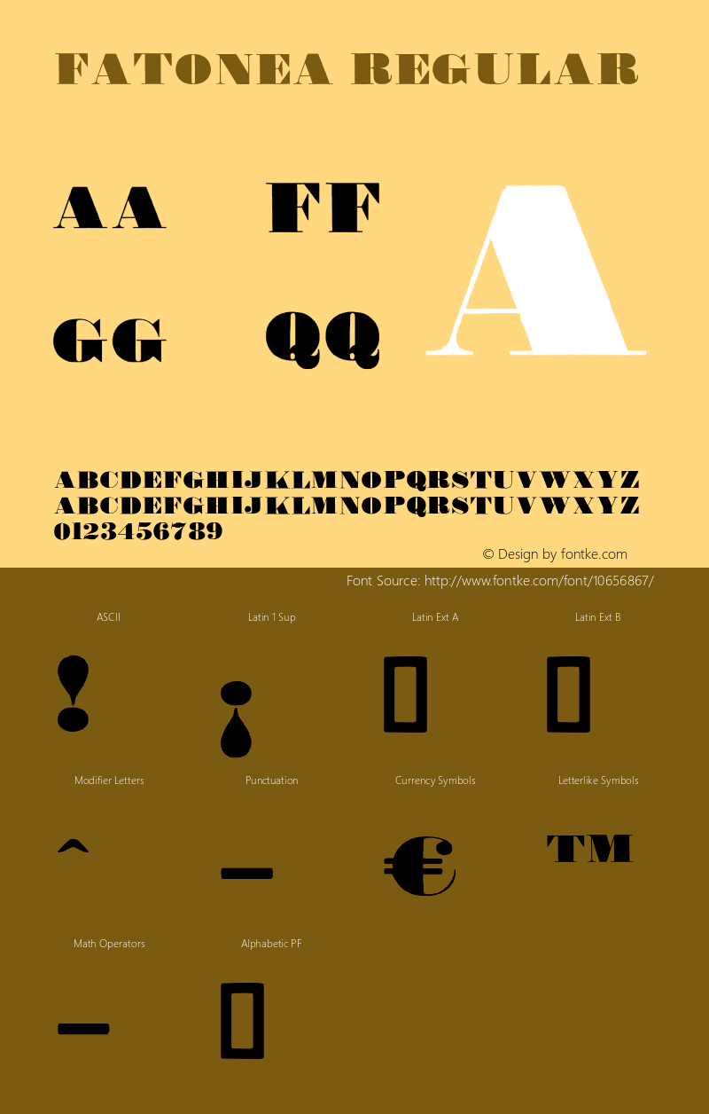 FatoneA Regular Version 1.000;com.myfonts.easy.librito.fatone.ultra-black-a.wfkit2.version.4mQP图片样张