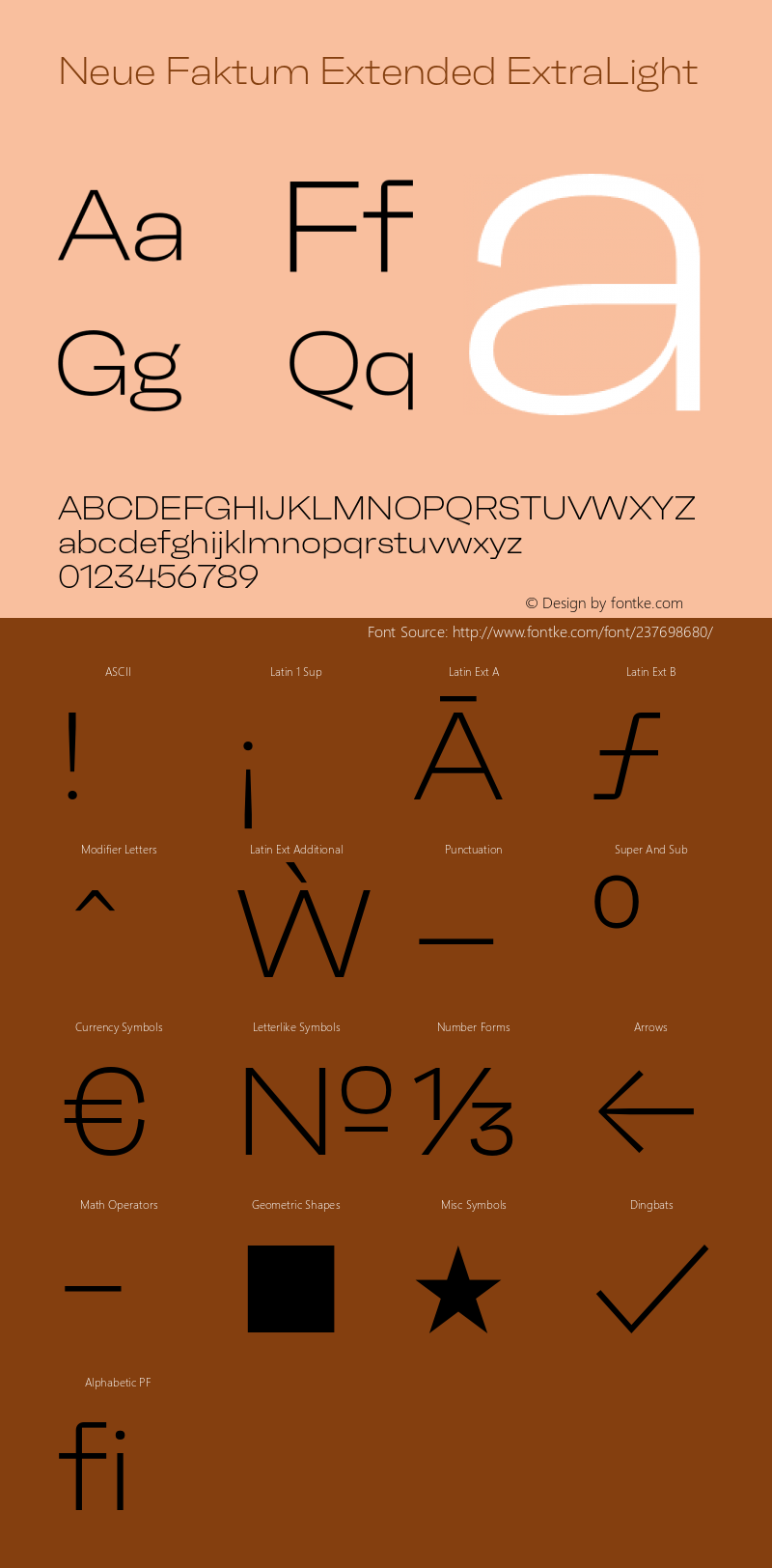 NeueFaktum-ExtendedExtraLight Version 1.000图片样张