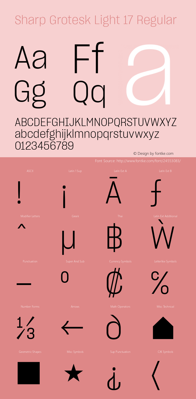 Sharp Grotesk Light 17 Regular Version 1.001;PS 0.000;hotconv 16.6.51;makeotf.lib2.5.65220图片样张