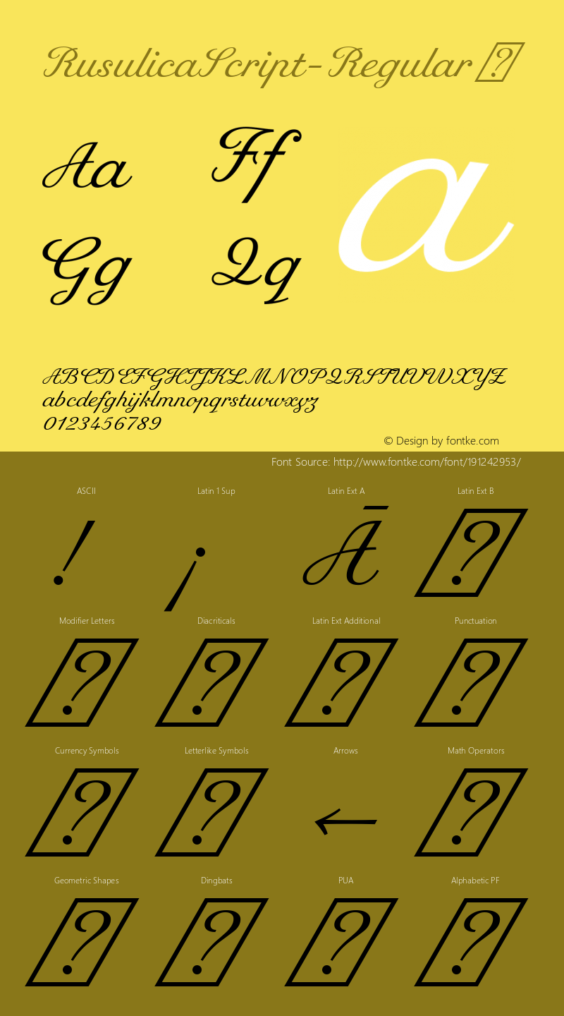 ☞Rusulica Script Version 1.000;PS 002.000;hotconv 1.0.70;makeotf.lib2.5.58329;com.myfonts.easy.marin-santic.rusulica-script.regular.wfkit2.version.4oi5图片样张