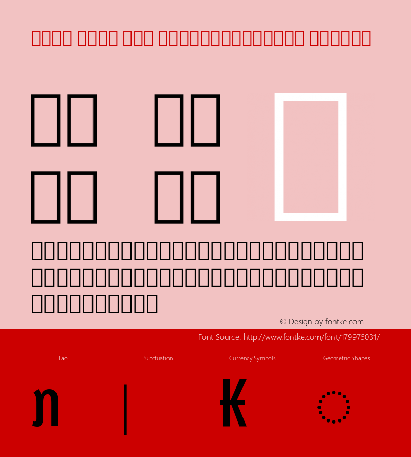 Noto Sans Lao ExtraCondensed Medium Version 2.001; ttfautohint (v1.8.4) -l 8 -r 50 -G 200 -x 14 -D lao -f none -a qsq -X 