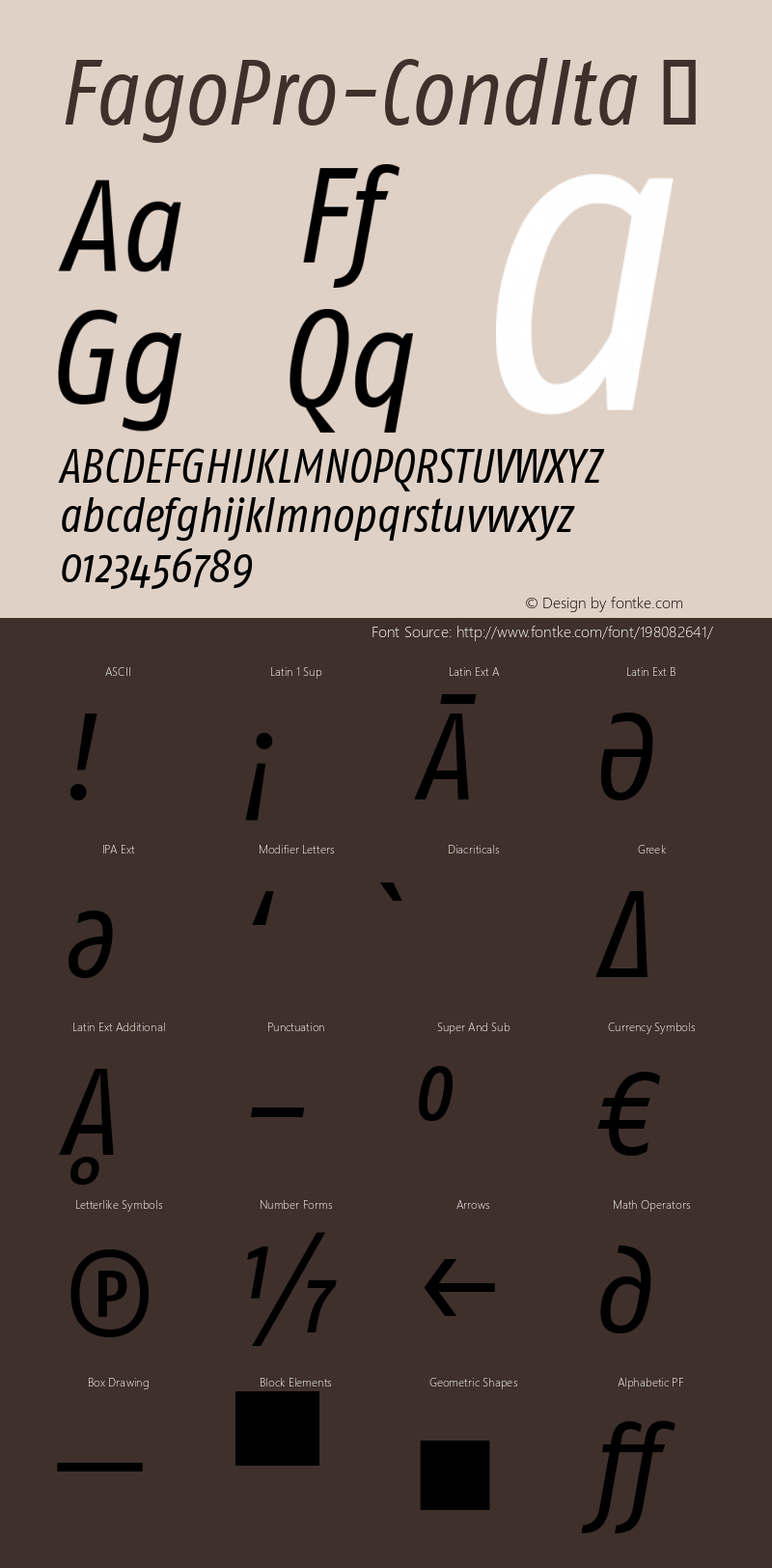 ☞FagoPro-CondIta Version 7.504; 2007; Build 1020;com.myfonts.easy.fontfont.ff-fago.pro-condensed-regular-italic.wfkit2.version.3DKn图片样张