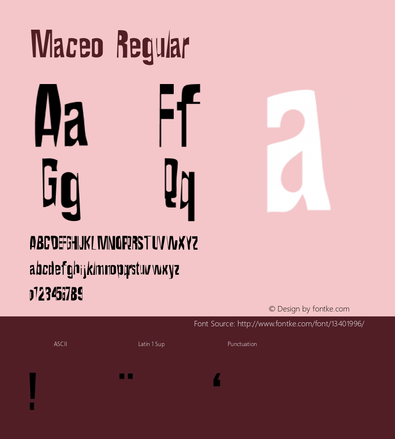 Maceo Regular 001.000图片样张