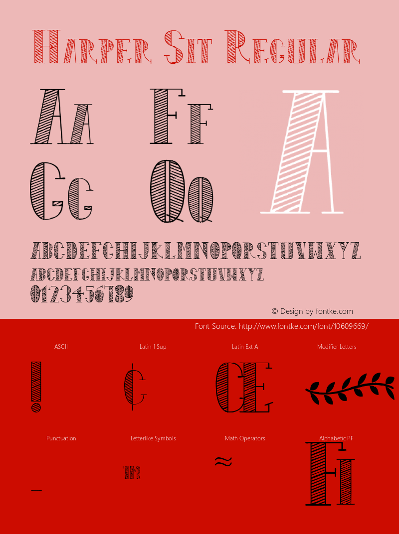 Harper Sit Regular Version 1.00 2013;com.myfonts.design23.harper.sit.wfkit2.3Wk7图片样张