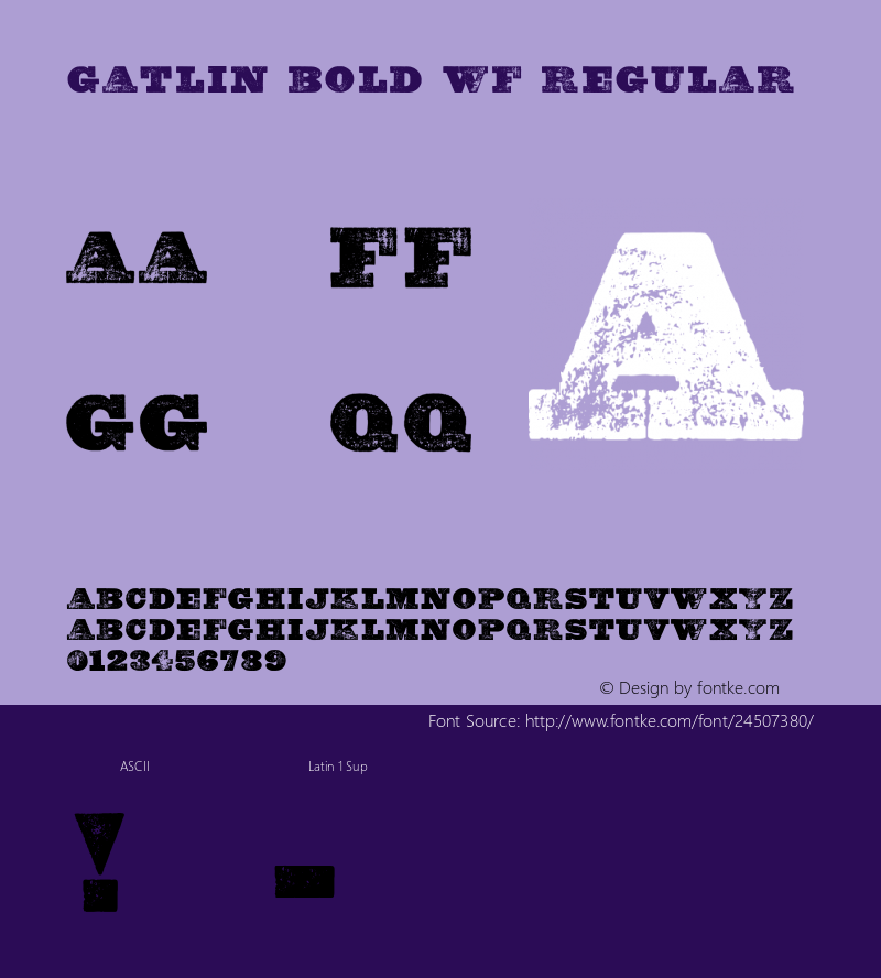 Gatlin Bold WF 001.001图片样张