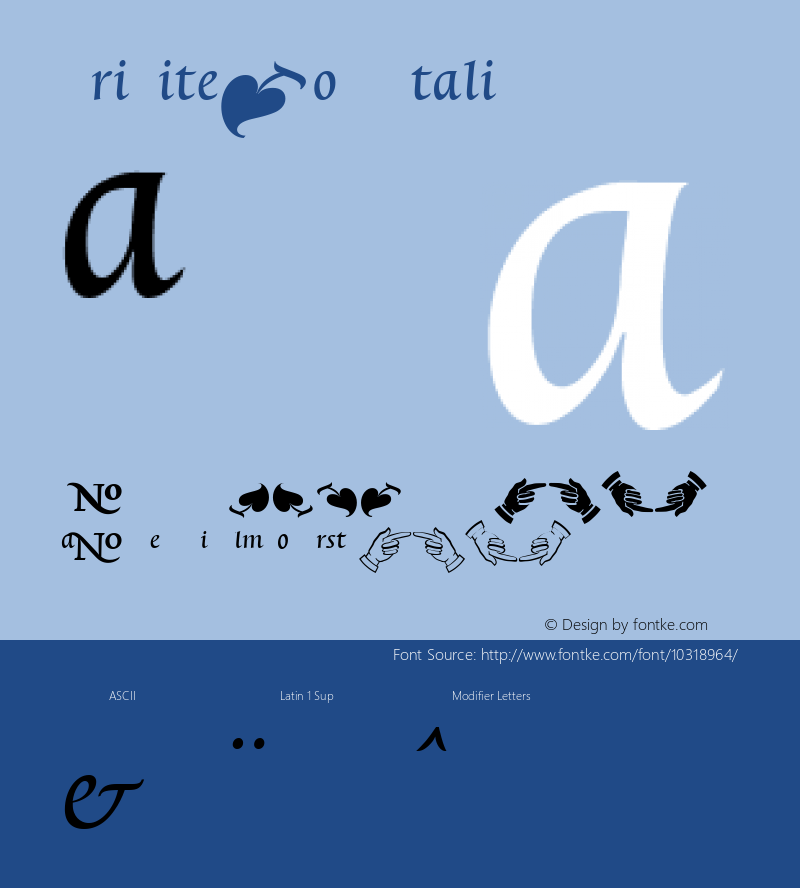 TriniteNo4 Italic Version 001.000图片样张