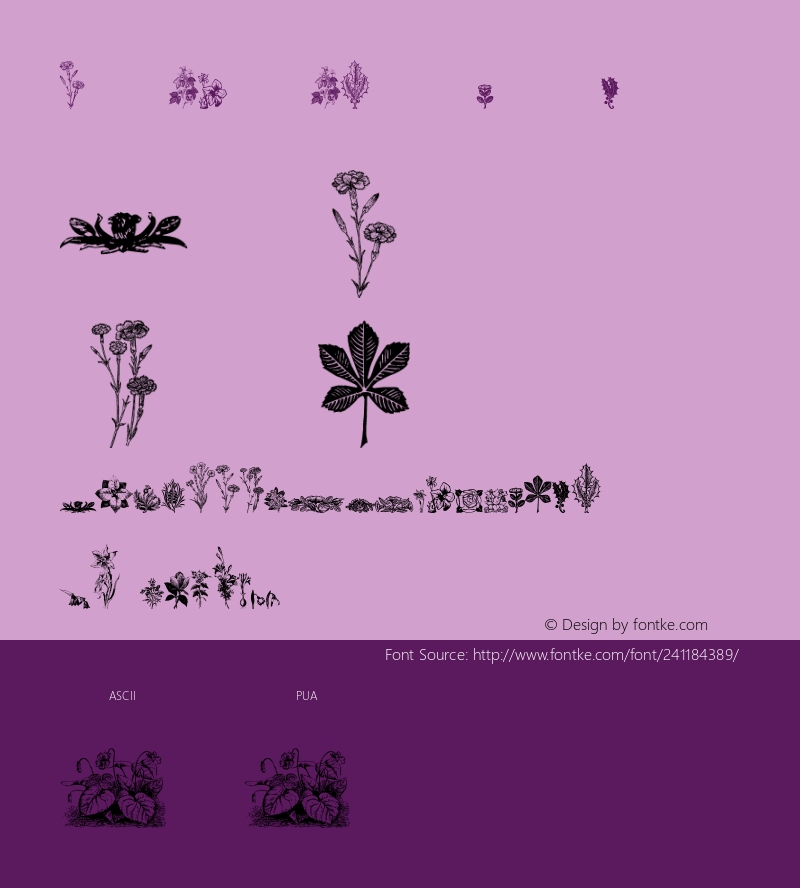 Floral-Motifs-Single Plants Version 1.00 December 8, 2007, initial release图片样张