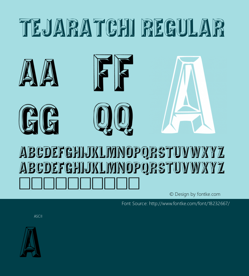 Tejaratchi Regular Altsys Fontographer 3.5  5/19/92图片样张