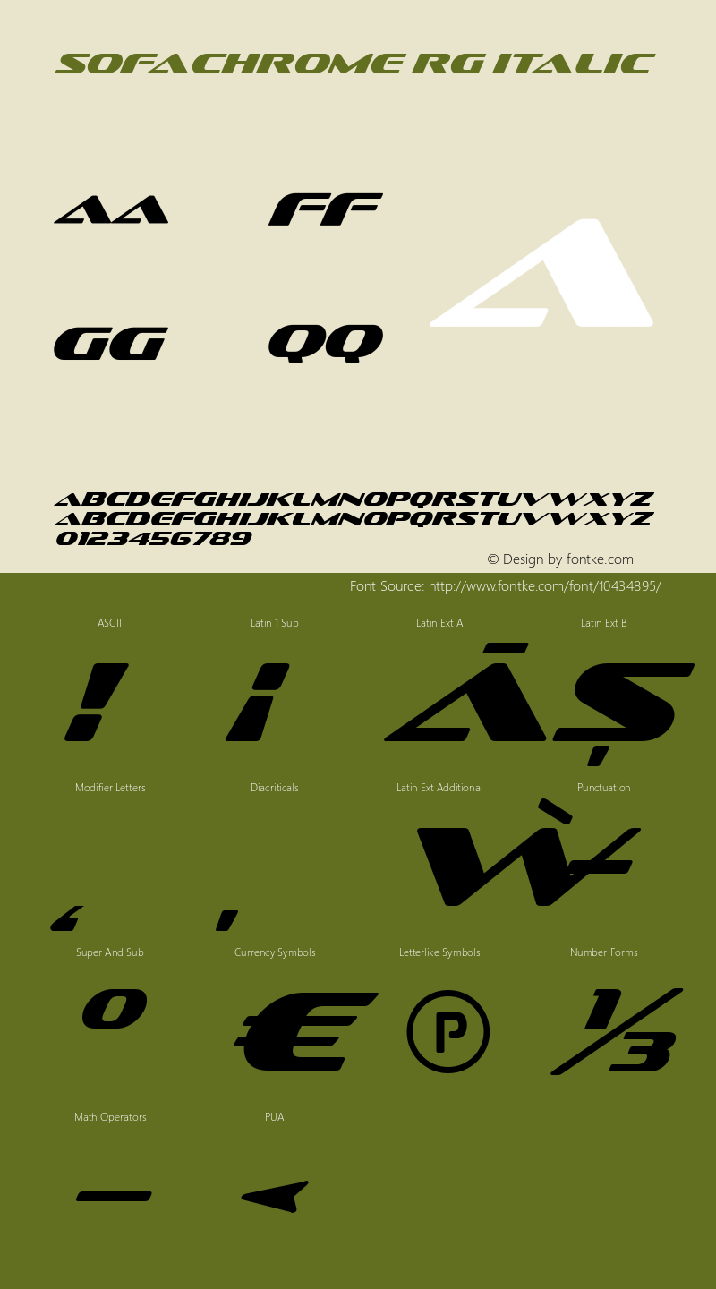 Sofachrome Rg Italic Version 4.001图片样张