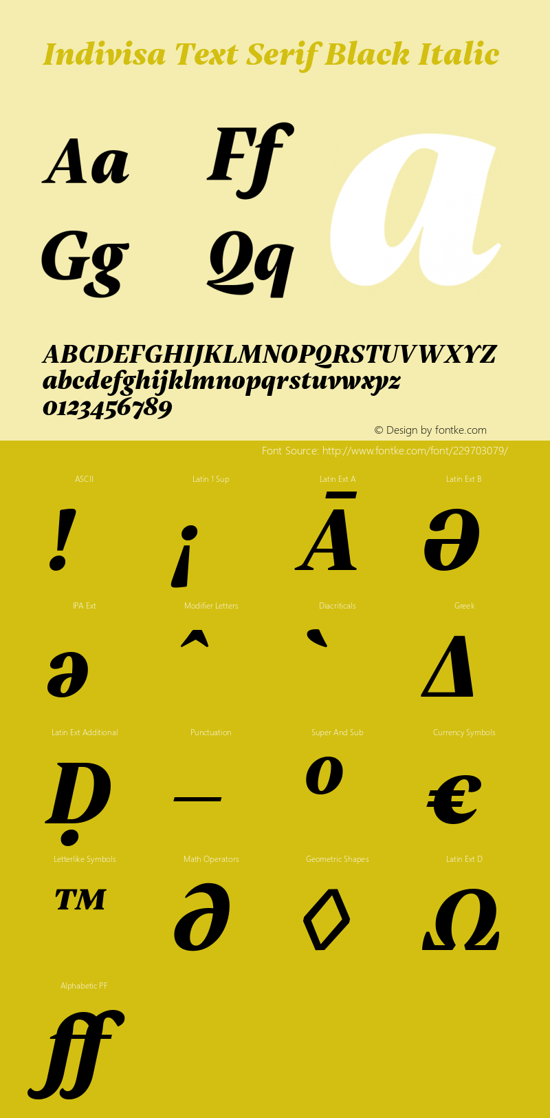 Indivisa Text Serif Regular Bold Italic Version 0.005;PS 0.5;hotconv 1.0.88;makeotf.lib2.5.647800图片样张