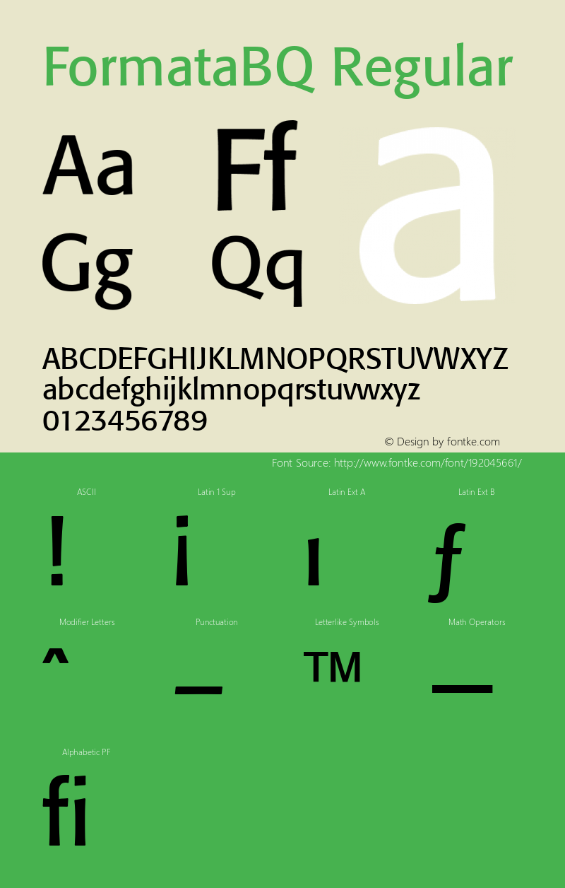 FormataBQ Regular 001.001图片样张