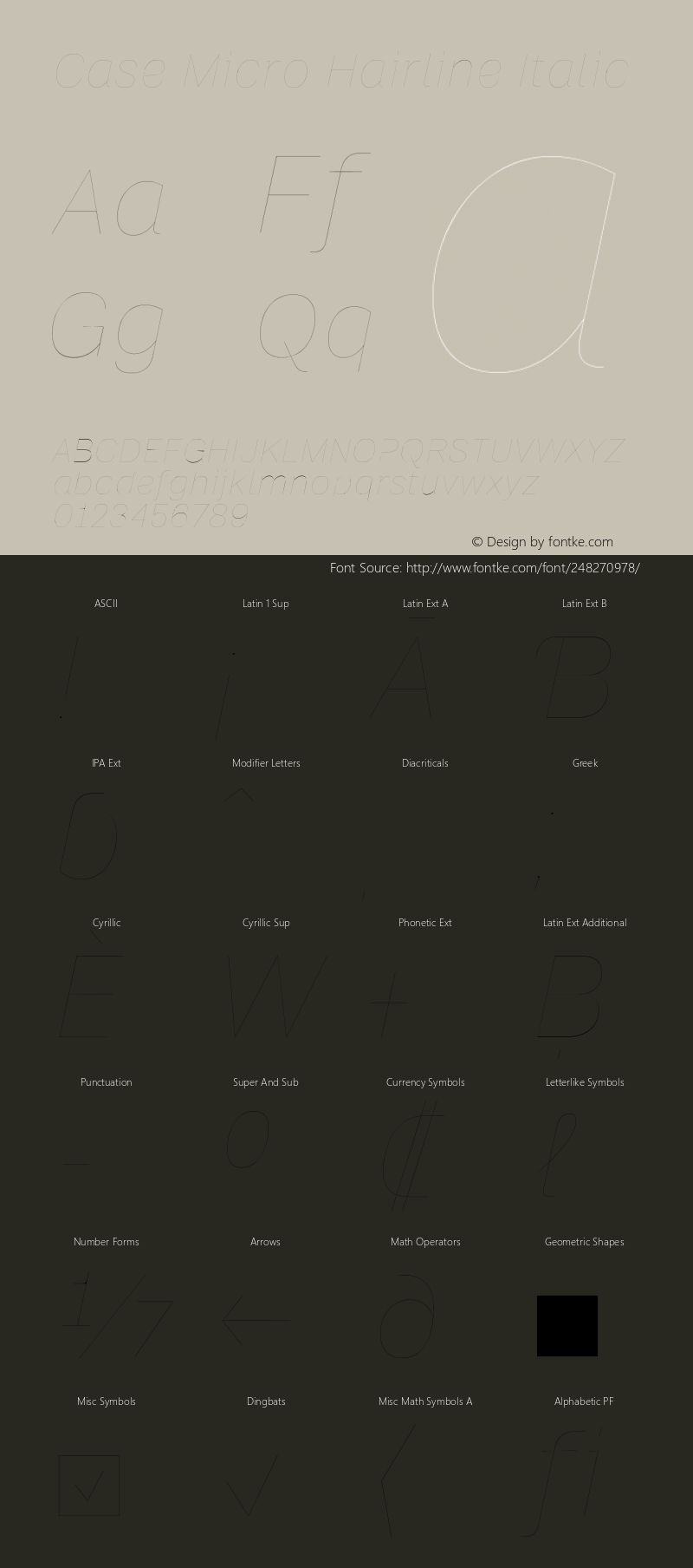 Case Micro Hairline Italic Version 2.00图片样张