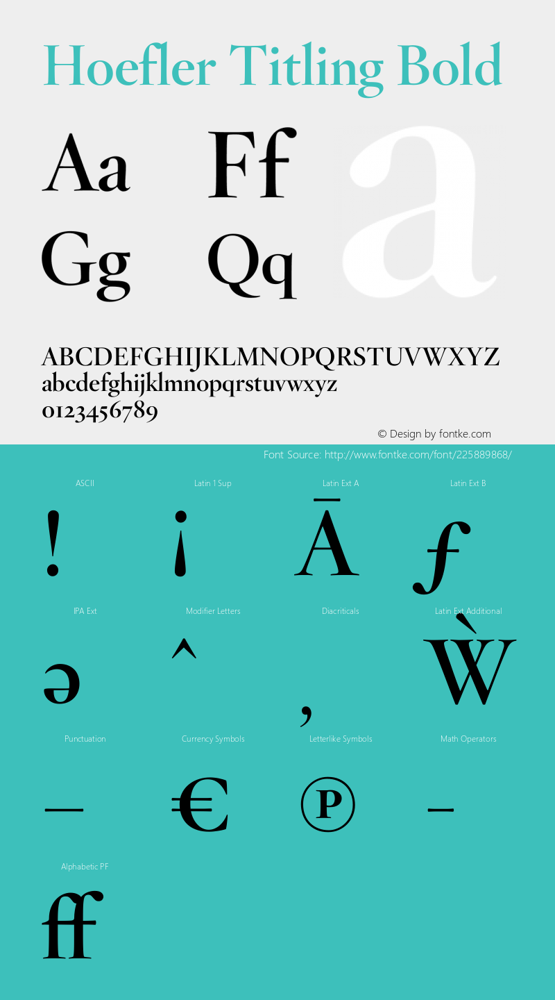 Hoefler Titling Bold Version 1.301图片样张