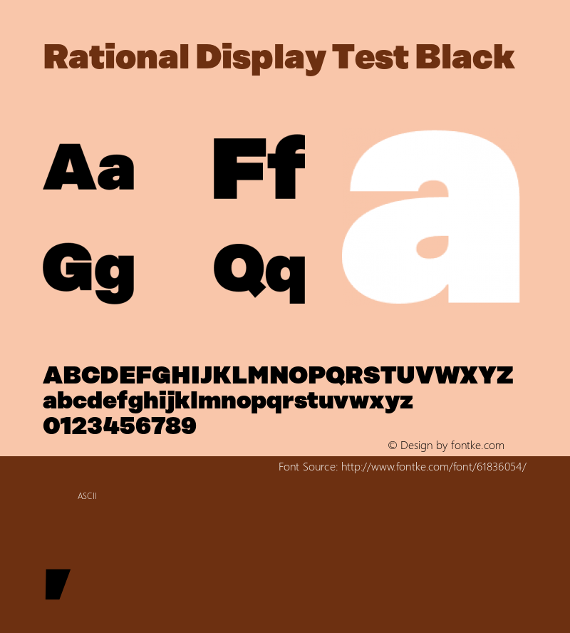 Rational Display Test Black Version 1.000;PS 001.000;hotconv 1.0.88;makeotf.lib2.5.64775图片样张