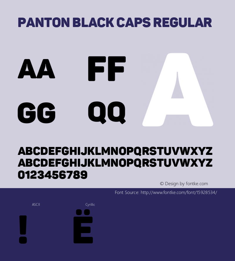 Panton Black Caps Regular Version 1.000;PS 001.000;hotconv 1.0.70;makeotf.lib2.5.58329; ttfautohint (v1.4.1)图片样张