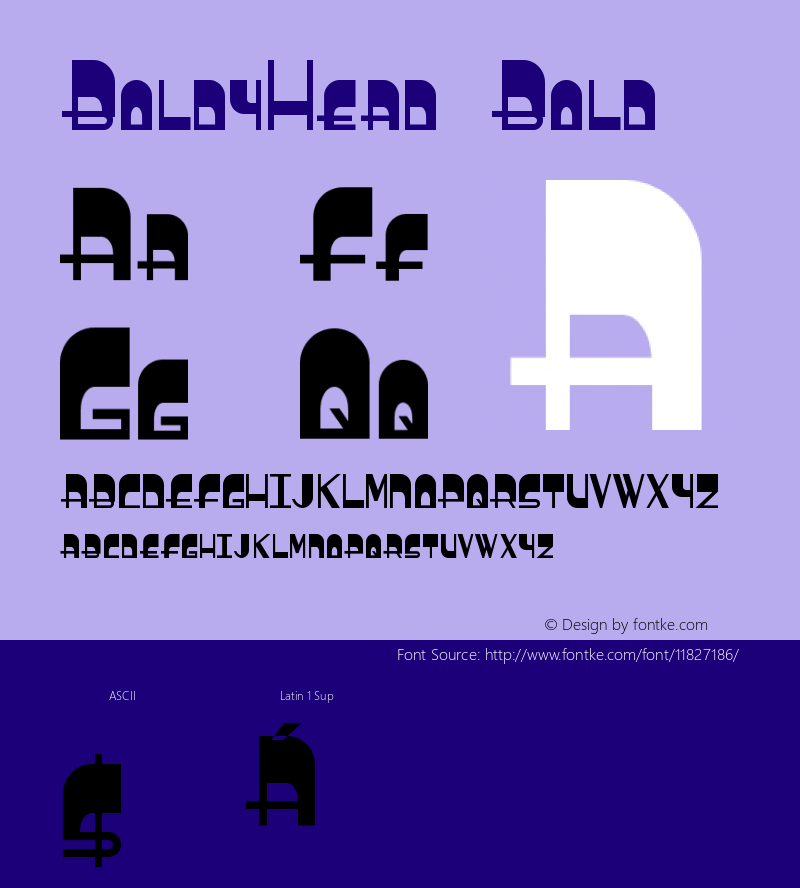 BoldyHead Bold Version 001.000图片样张