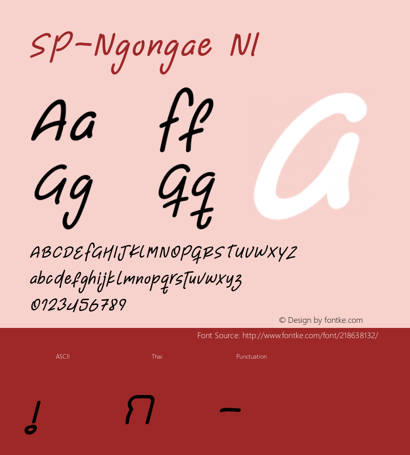 SP-Ngongae NI Version 1.000;October 29, 2021;FontCreator 14.0.0.2793 64-bit图片样张