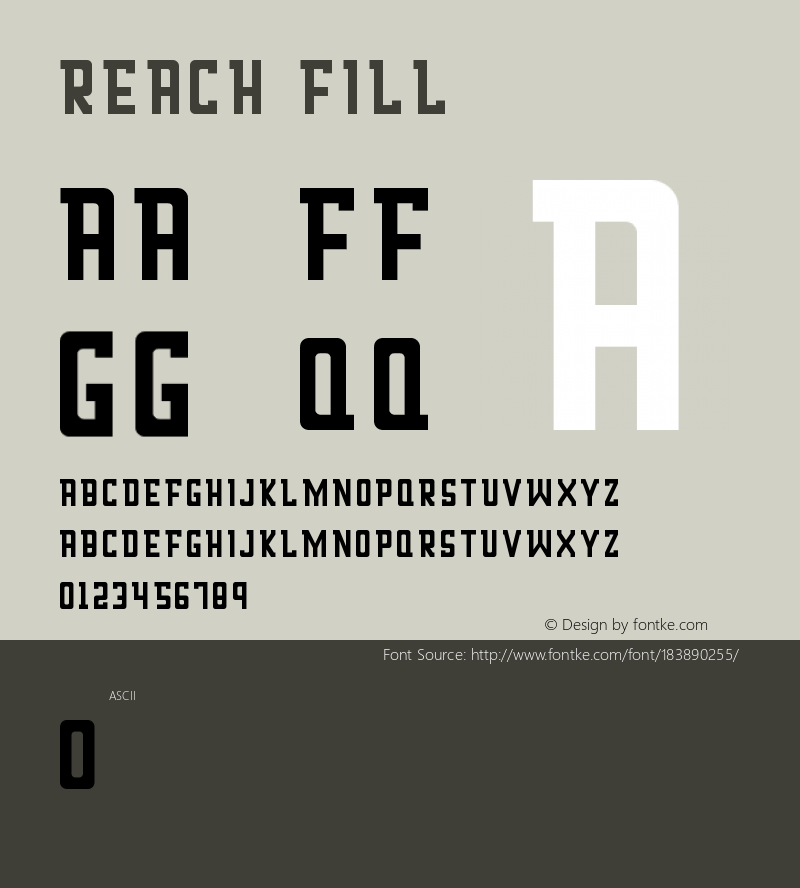 Reach Fill Version 1.0图片样张