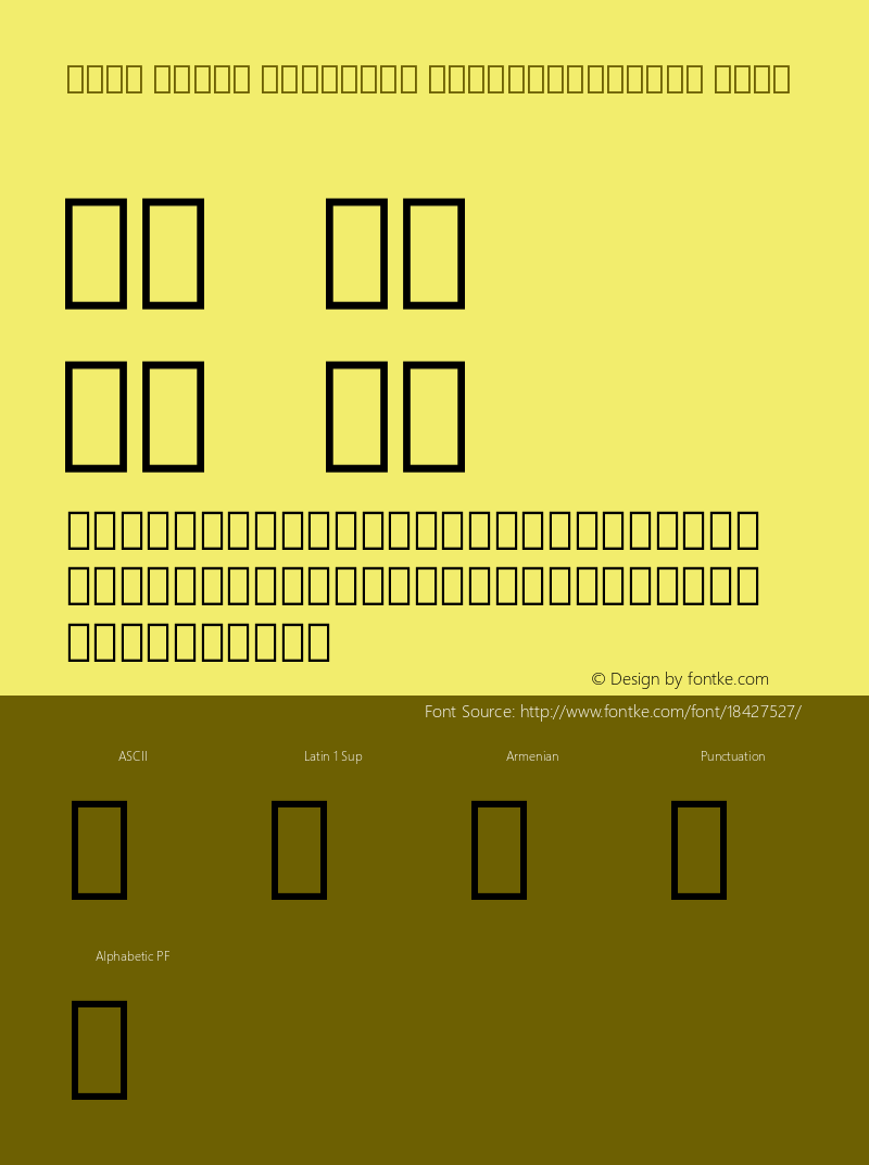 Noto Serif Armenian ExtraCondensed Bold Version 1.901图片样张