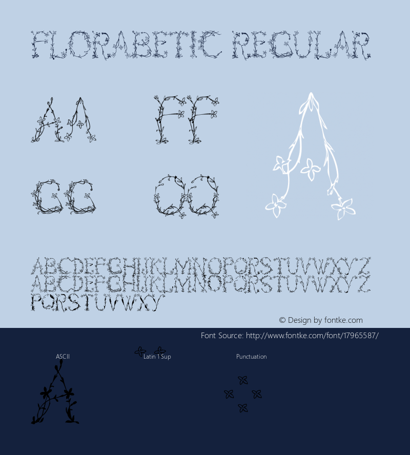 Florabetic Regular 1.0 2005-03-05图片样张