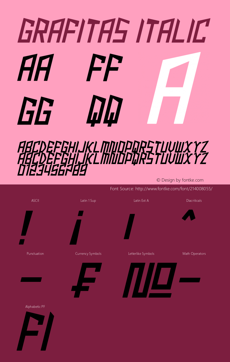 grafitas Italic Version 1.00;October 24, 2021;FontCreator 13.0.0.2683 32-bit图片样张