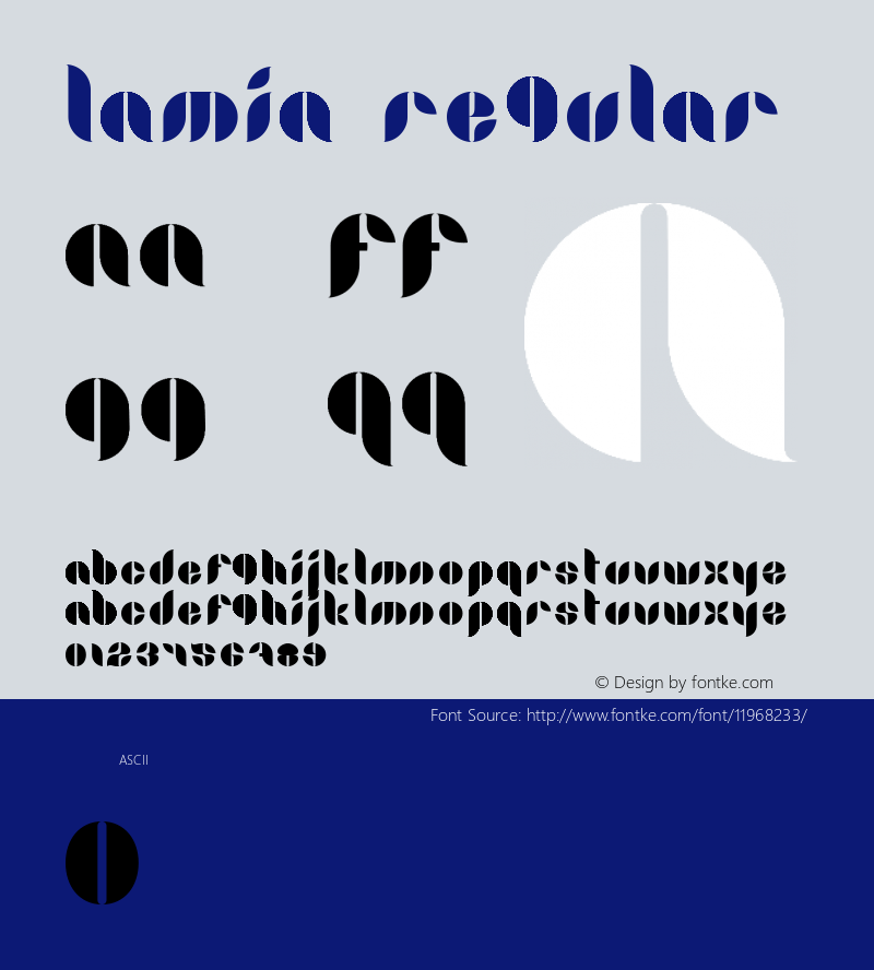 Lamia Regular Version 1.0图片样张