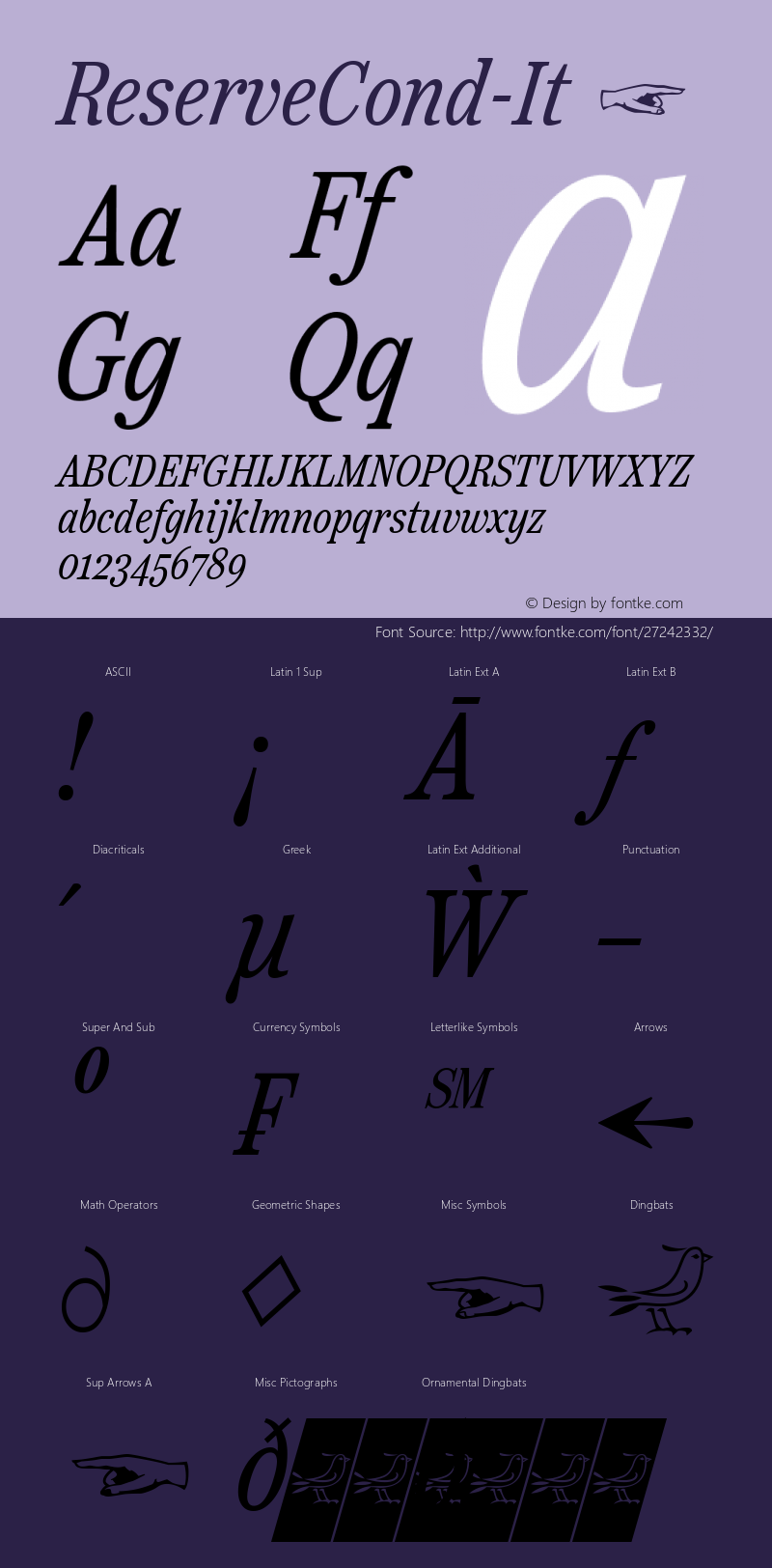 ☞Reserve Condensed Italic Version 1.000;PS 001.000;hotconv 1.0.88;makeotf.lib2.5.64775;com.myfonts.easy.positype.reserve.condensed-italic.wfkit2.version.5b7Y图片样张