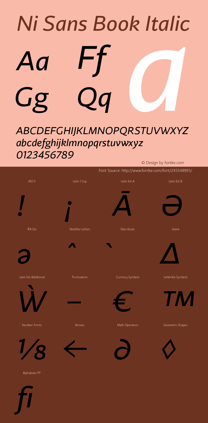 Ni Sans Book Italic Version 1.000;PS 001.000;hotconv 1.0.88;makeotf.lib2.5.64775图片样张