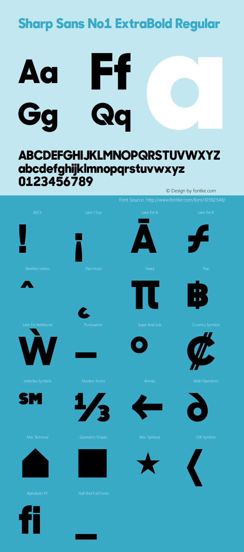 Sharp Sans No1 ExtraBold Regular Version 1.000;PS 001.001;hotconv 1.0.56图片样张