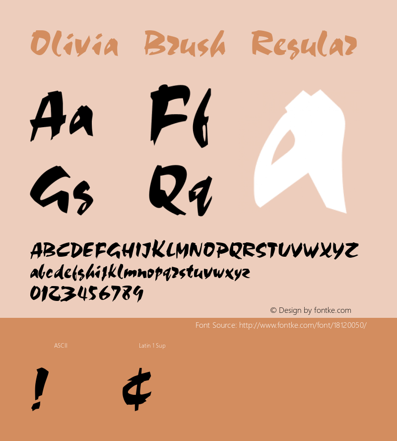 Olivia Brush Regular 04-18-93图片样张