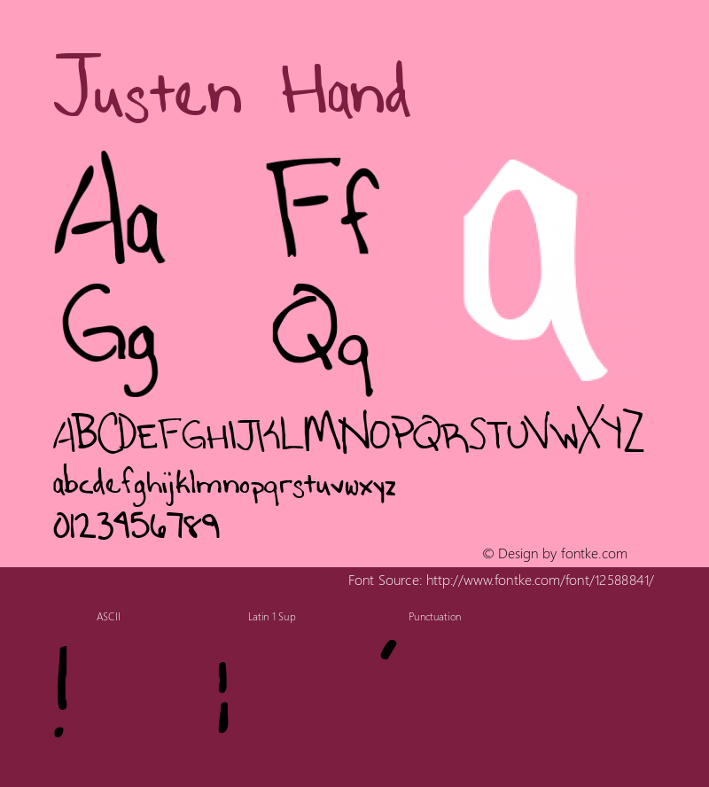 Justen Hand 2000; 1.0, initial release图片样张