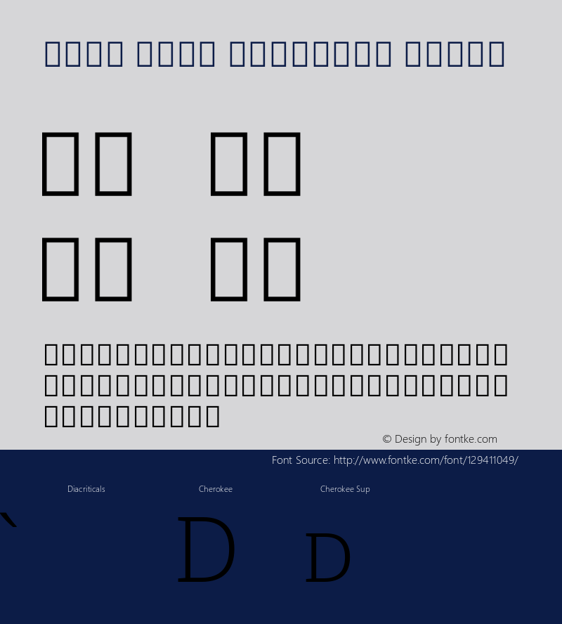 Noto Sans Cherokee Light Version 2.000; ttfautohint (v1.8.3) -l 8 -r 50 -G 200 -x 14 -D cher -f none -a qsq -X 