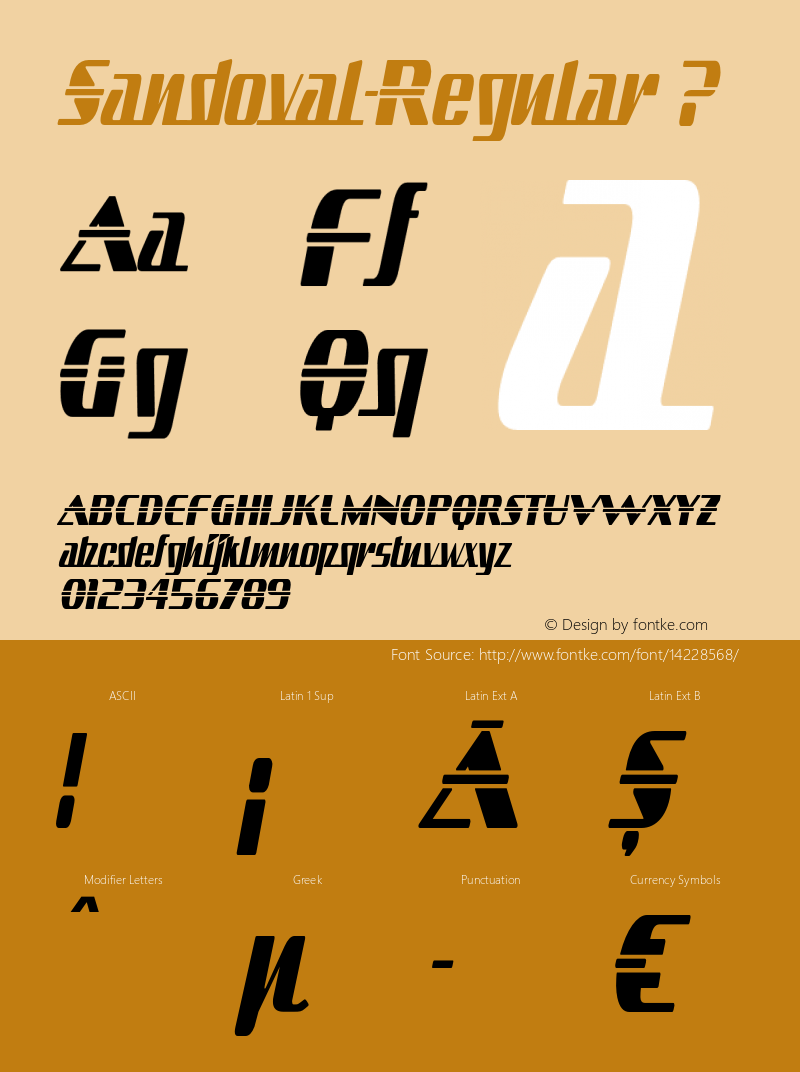 Sandoval-Regular ? Version 3.001;com.myfonts.typodermic.sandoval.regular.wfkit2.3QYx图片样张