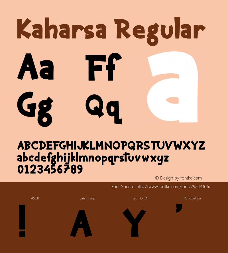 Kaharsa Version 1.011;Fontself Maker 3.5.1图片样张