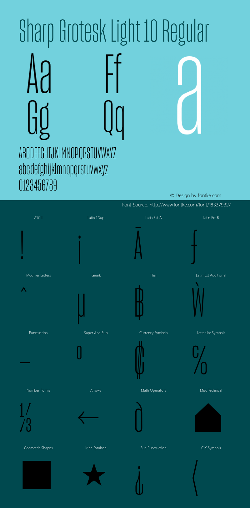 Sharp Grotesk Light 10 Regular Version 1.001;PS 001.001;hotconv 1.0.88;makeotf.lib2.5.64775图片样张