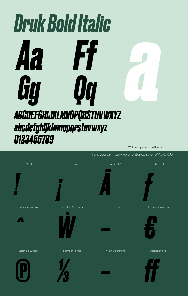 Druk Bold Italic Version 001.902图片样张