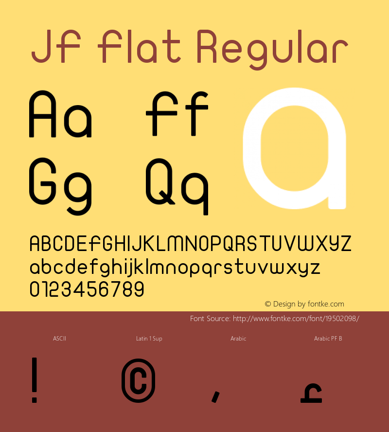 JF Flat Regular Version 1.00图片样张