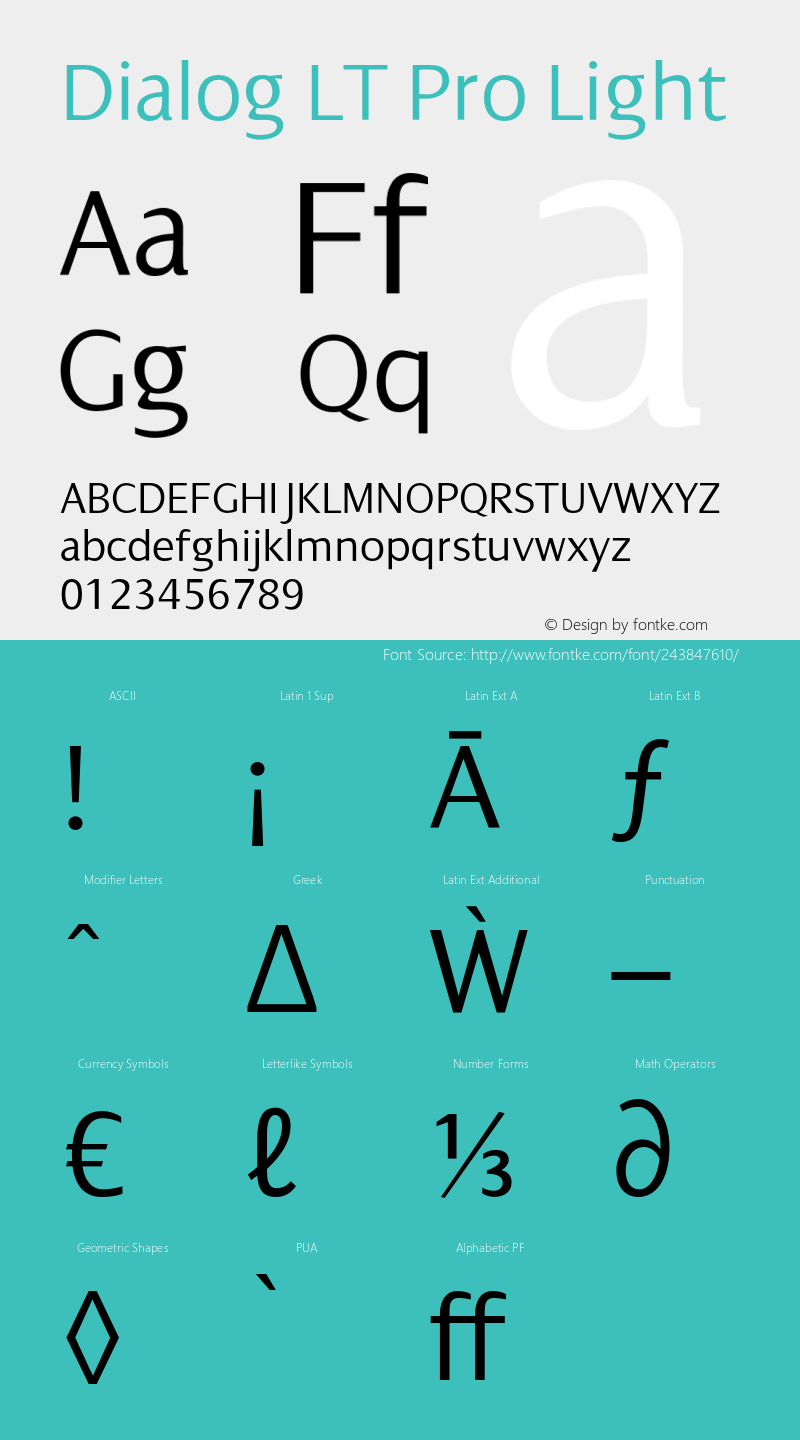 DialogLTPro-Light Version 1.00图片样张